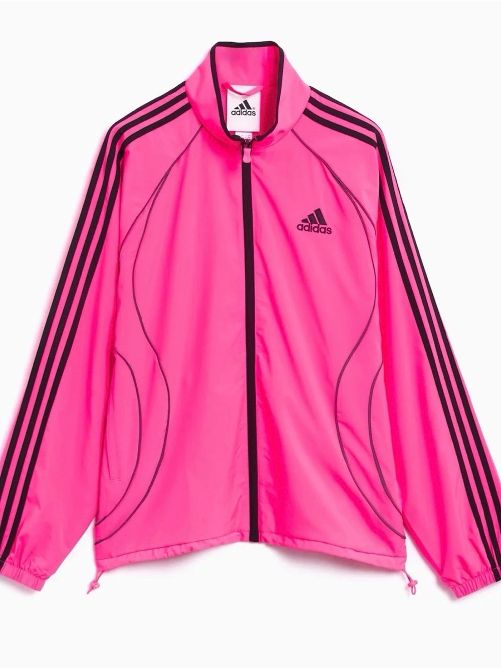 Adidas Teamgeist Adicolor Woven Track Top Unisex M Lucid Pink Black JX6598